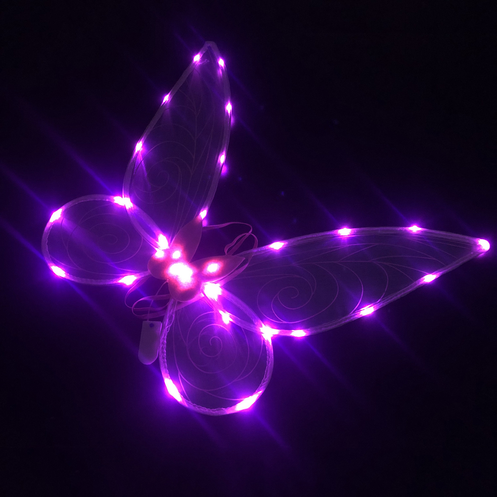 Amazon crossover niños adultos decoración con alas de luz Halloween adultos niños espalda con alas de luz intermitente