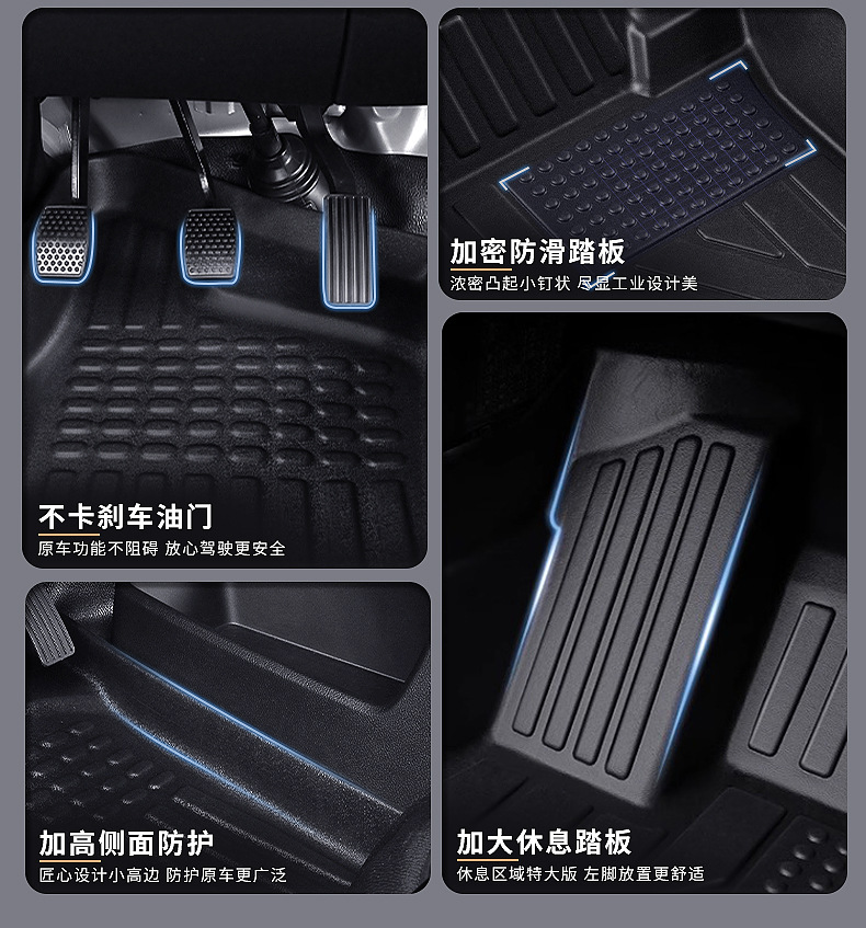 Suitable for Changan Ruixing M60 M80 Em60 Em80 Floor Mats Fully Surrounded by Special Tpe Car Floor Mats for Decoration
