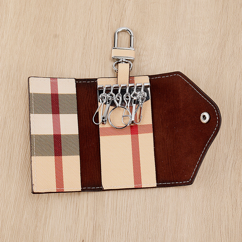 男性女性のキーバッグの格子縞ロックバッグが国境を越えたアマゾンの起爆ロックバッグの震え音代発斜紋キーバッグ6105