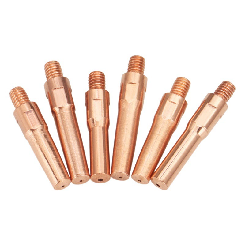 Вторая Сварочная горелка проводящее сопло медь хром Цирконий медный провод газовая сварка сопло М6*45 1,2 газовая арматура