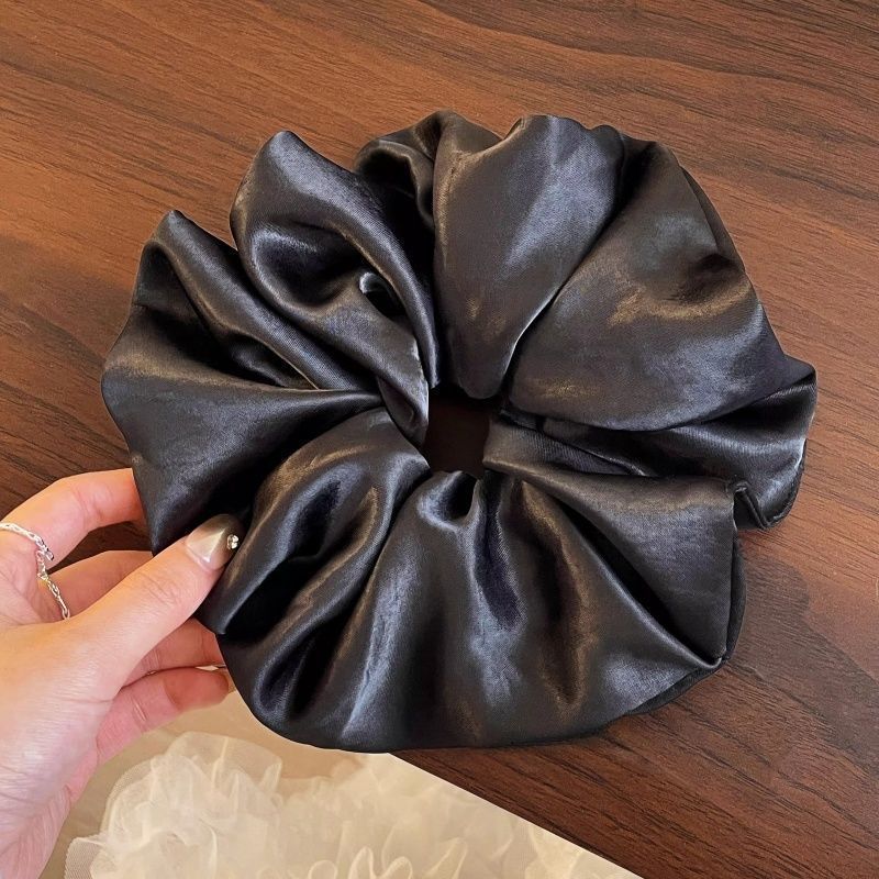 Anillo para el cabello de intestino grueso de gran tamaño coreano, bufanda cuadrada de alta calidad femenina, cuerda para el cabello, banda elástica y duradera, flor de viento perezosa