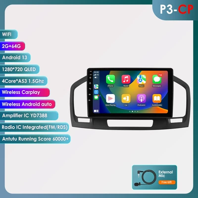 Applicable to 09-13 Buick DVD Navigation - wifi-version-quad-core-2-64g-with-carplay-9inch-suitable-for-09-13-buick-regal-opel