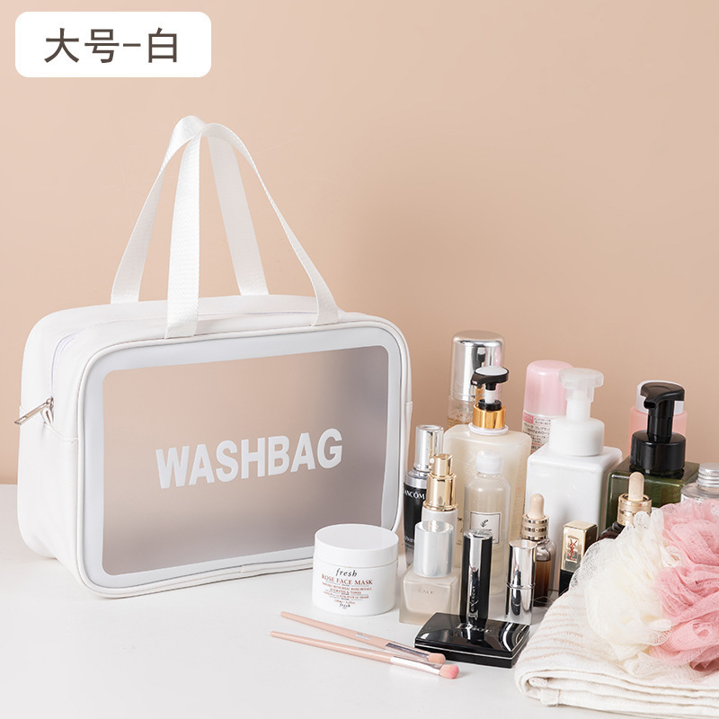 Bolsa cosmética esmerilada personalizada de fábrica bolsa de lavado de viaje portátil bolsa de almacenamiento portátil bolsa de almacenamiento de viaje al aire libre impermeable