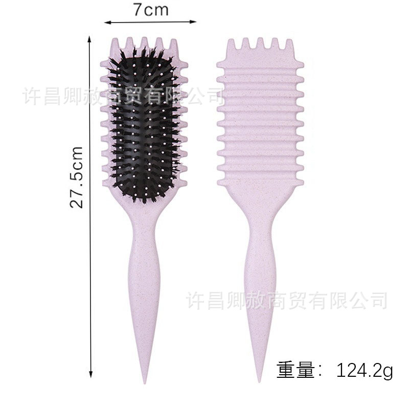 스팟 스트레이트 헤어 스트라이프 퍼플(1개)