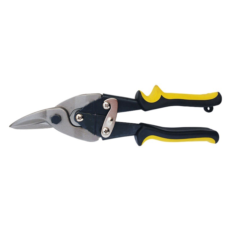 Tijeras para chapa de acero al cromo vanadio genuino, cabeza recta, estilo americano neutro, 10 pulgadas, tijeras industriales para chapa de uso especial, alta dureza, tijeras de aviación