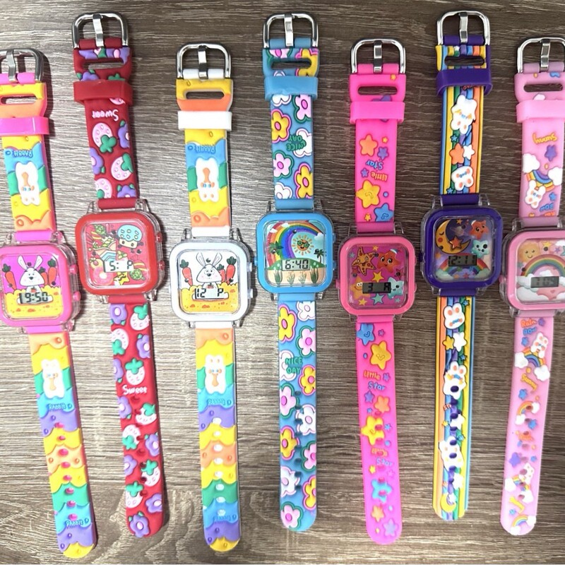 Children's Music Watch Colorful Luminous Cute Cartoon Electronic Watch Toy Primary School Students Kindergarten Gift Wholesale Children's Music Watch Colorful Luminous Cute Cartoon Electronic Watch Toy Primary School Students Kindergarten Gift Wholesale