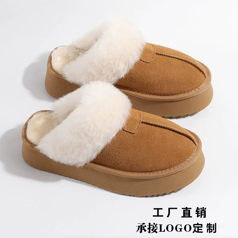 Женские зимние сапоги 2025 года, новые, на флисовой подкладке, из утолщенной кожи и меха, на толстой подошве, теплые, с хлопковой подкладкой, модель 5927.