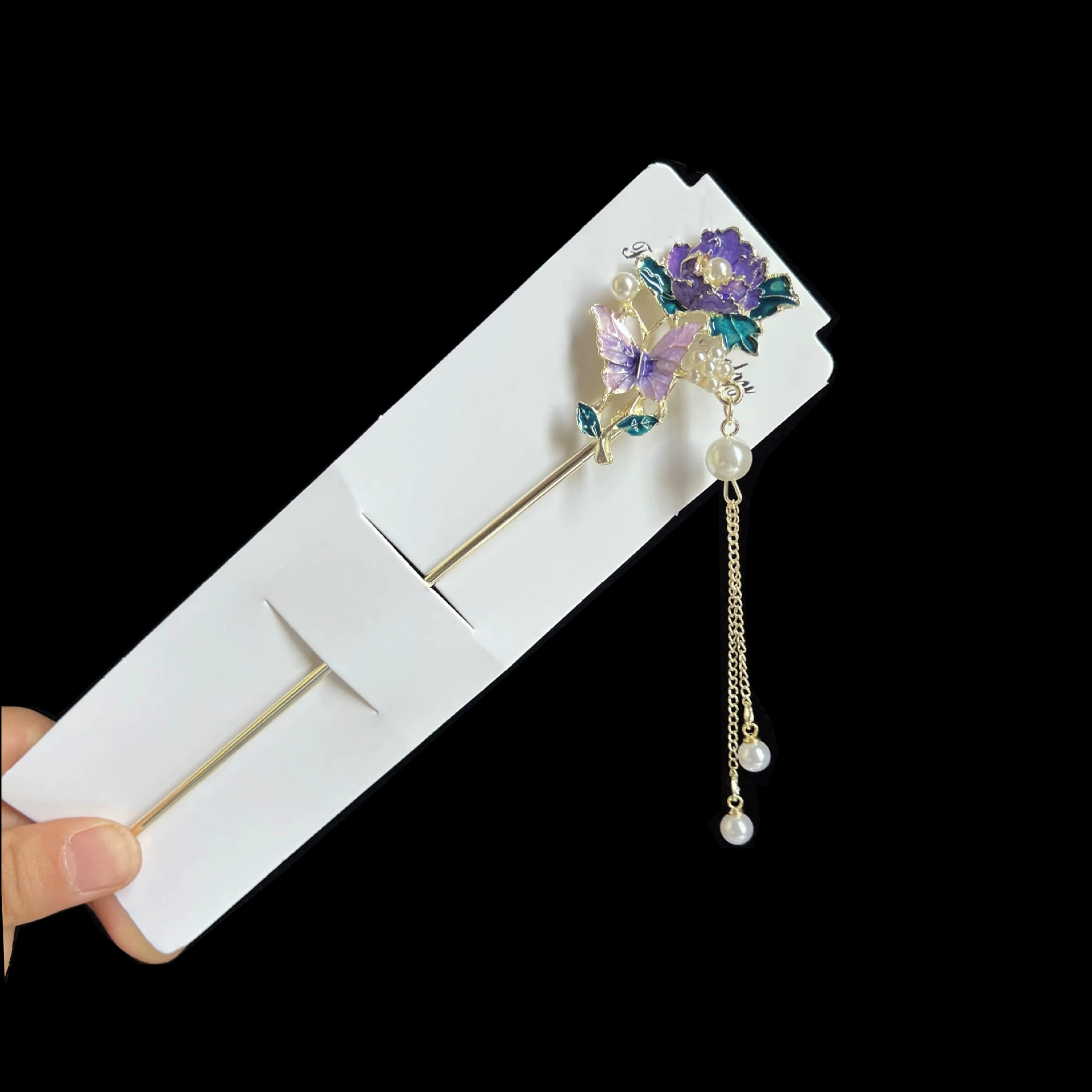 Hairpin Hanfu заколка для волос, орхидея цветочный декоративный аксессуар для волос, простая элегантная китайская стиль