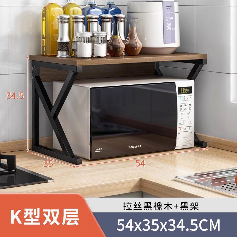 Cocina multifuncional horno de microondas estante de escritorio horno arroz cocina de escritorio estante de almacenamiento para artículos domésticos