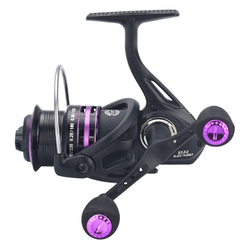 Comailong Luya rueda giratoria doble brazo oscilante alambre superficial Copa carrete de pesca sin brecha carrete de pesca micro carrete de pesca de largo alcance