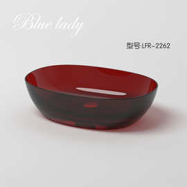 蓝夫人渠道供应不饱和树脂台上盆家用酒店民宿工厂