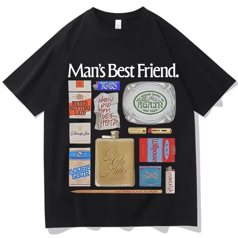 Sabrina Carpenter Men's and Women's Casual T-Shirt for Friends, Super Casual Style