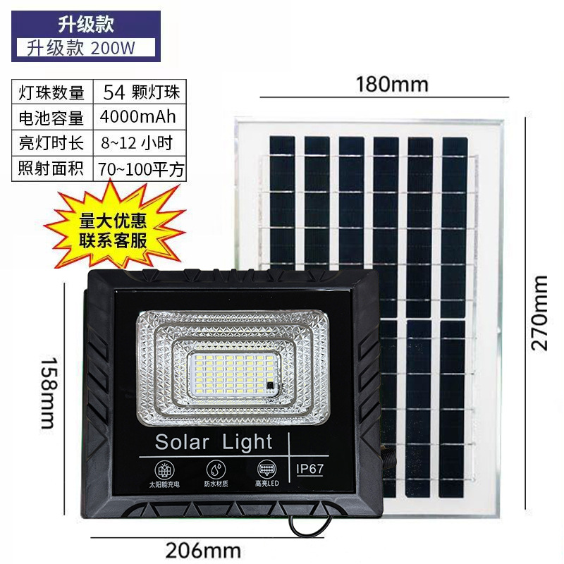 Timbre de control remoto de luz de pantalla de potencia de 200W