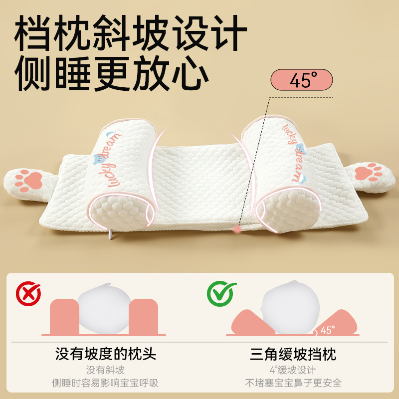 工場 Xiaomi スタイリング枕赤ちゃん 0-6 ヶ月 1 歳以上の赤ちゃんの頭の形を修正し、偏りを防ぐ純粋な綿の枕卸売|undefined