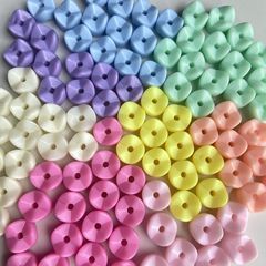 日系愛心直孔混色齒輪樹脂耳環耳飾手鍊串珠貼片diy手作材料配件