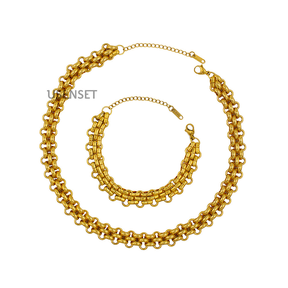 Fashion Geometric Titanium Steel Plating Necklace 1 Piece