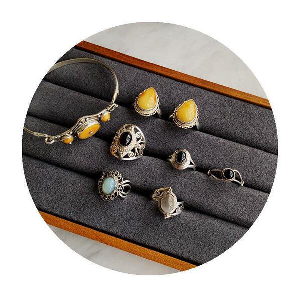 Yellow tourmaline elegant bracelet handmade wax agate natural stone