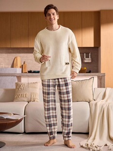K 50748 Couple's Plaid Pajama Set ��H˯�� �W���羳���R