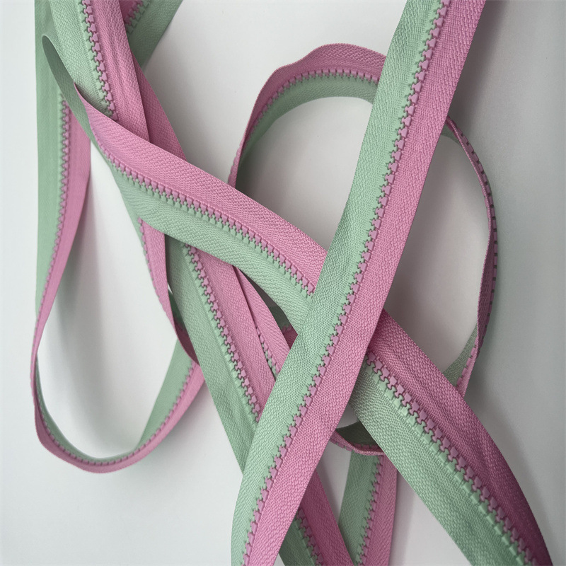 箱包配件/5号塑钢拉链/树脂/玉米牙双色撞色环保拉链