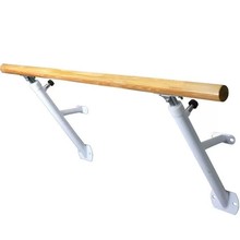 舞蹈房芭蕾把杆壁挂式压腿杆实木练功杆儿童家用固定式可升降支架