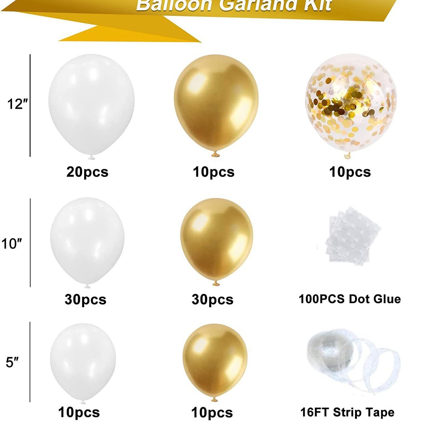 Fiesta transfronteriza globo cadena arco traje globo decoración Fondo diseño negro oro cumpleaños tema escena globo