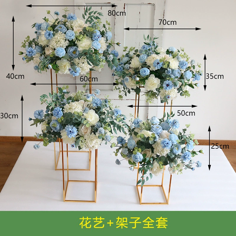 [婚庆道具花球绢花成品森系花艺路引花婚礼酒店舞台橱窗装饰]