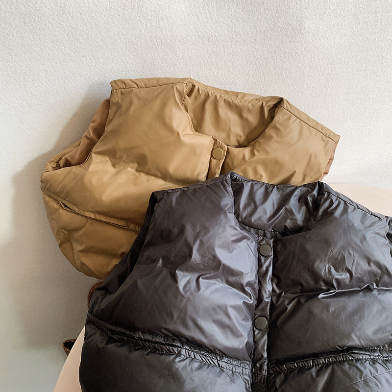 Ropa para niños chaleco de estilo coreano otoño e invierno nuevos niños y niñas sueltos chaleco de algodón cálido chaleco de bebé ropa exterior de moda