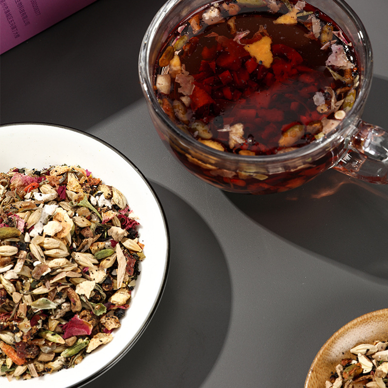 Sour Jujube Seed Lily Root Poria Seed Lotus Seed Tea Non-Sleep Tea, Frequent Dreaming Health Tea, Red Date Goji Berry Anshu Tea Health Tea