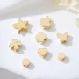 通孔保色包金圆形隔珠