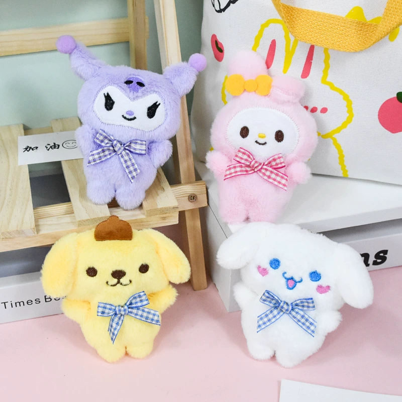 Sanrio, cute plush keychain, doll, backpack, pendant for students