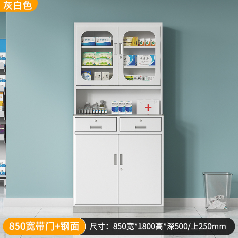 850 wide off-white with door (stainless steel countertop)