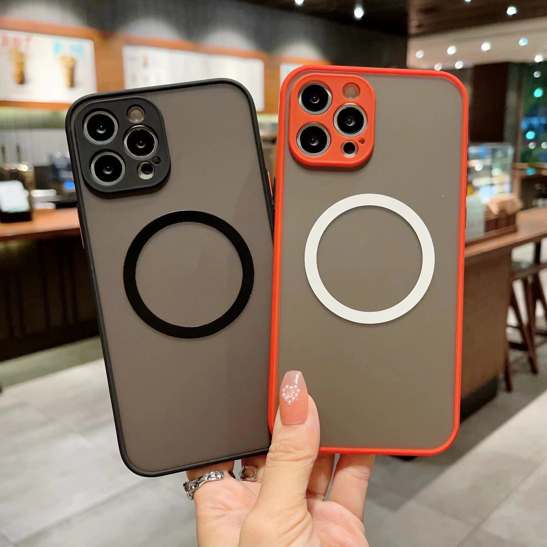 Suitable for Samsung S25Utra Mobile Phone Case S24Utra Skin-Feel Matte Magsafes24 Magnetic Wireless Charging