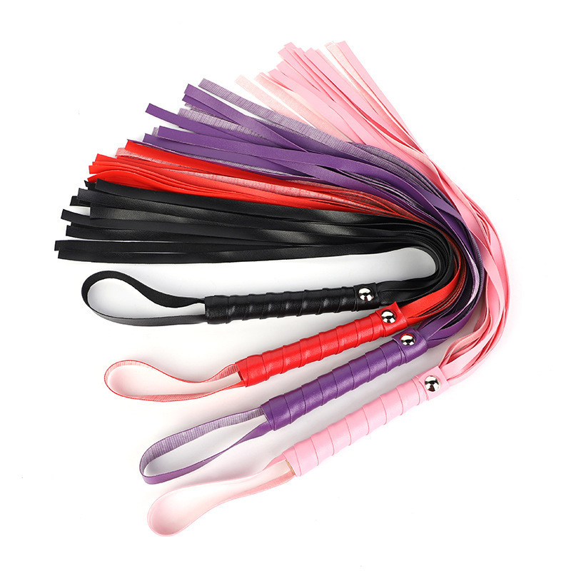 SM leather whip long female punishment training role play spanking…