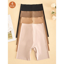 Q 12724 Ice silk high-waisted safety pants ��˿������ȫ��