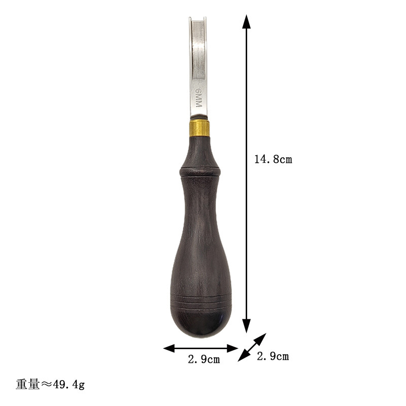 Sándalo borde cortador cuchillo de corte biselado dispositivo DIY herramienta de cuero profesional recorte borde cortador Shaper