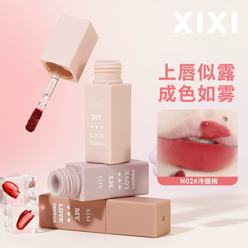 xixi Блеск для губ, матовая помада, прозрачное затенение, натуральный макияж, официальный продукт