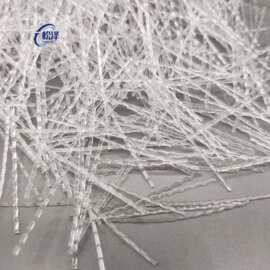 菱形仿钢纤维 工程用纤维 混凝土用耐腐蚀塑料纤维