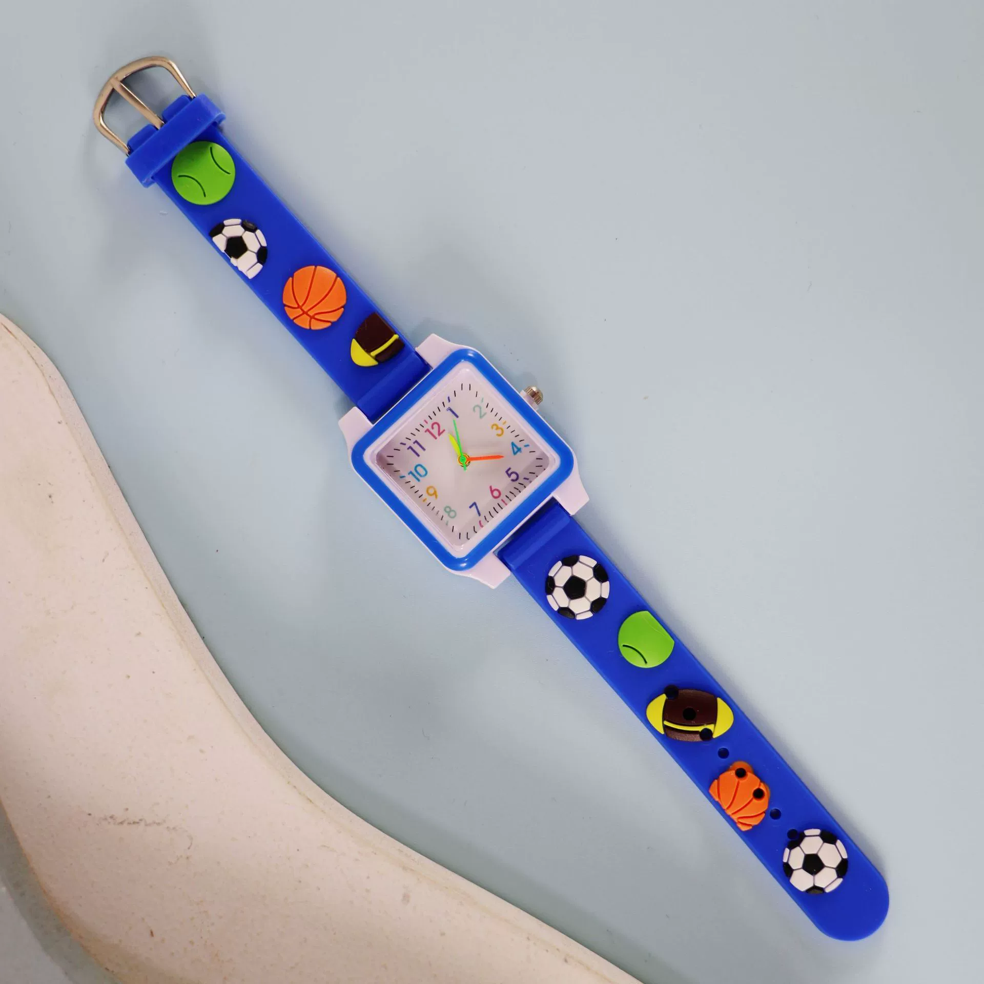 Silicone children's watch with gears, children's quartz watches