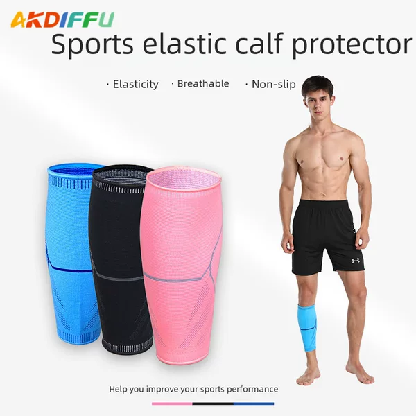 Cross-Border Sporting Goods Knitted Calf Protection Breathable Knee Protection Thin Cycling Leg Protection Nylon Knee Protection Sports Leg Protection