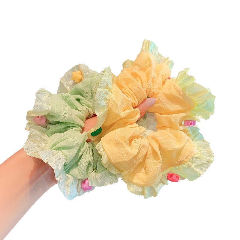 儿童超仙大肠发圈森系碎花大肠圈头绳扎头发皮筋丸子头肥肠圈发饰|undefined