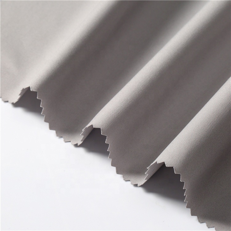 Tejido de algodón 100% caliente, tela de algodón de color sólido, tela de algodón de twill de Lyocell, tela de algodón resistente a la suciedad