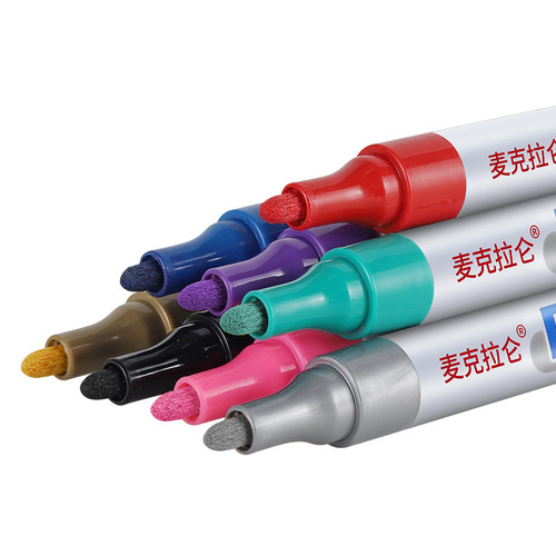 Engine Screw Marking Pen, Non-Fading, Waterproof, Oilproof, Black and White, Automotive Industrial Nut Anti-Seize Paint Pen