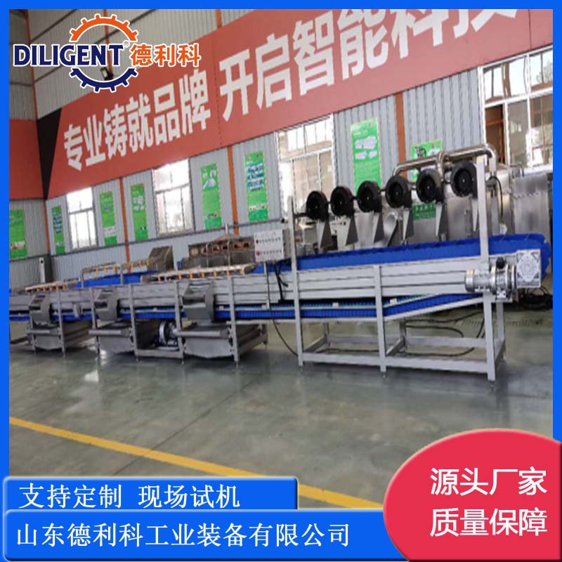 中央厨房蔬菜清洗机 净菜加工清洗流水线 果蔬清洗成套设备