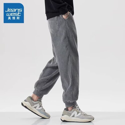 2025 Spring & Autumn Trendy Casual Pants for Men: Fashionable Ankle-Tied Joggers, Versatile Sports-Style Long Trousers for Teens