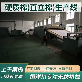 无纺布机械直立棉生产线胸围3D直立棉生产线阻燃3D直立棉机械机器