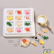 迷你仿真火锅食玩奶油胶发夹手工diy饰品配饰树脂配件材料批发