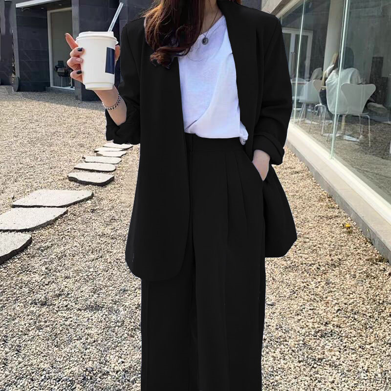 Black single-piece suit