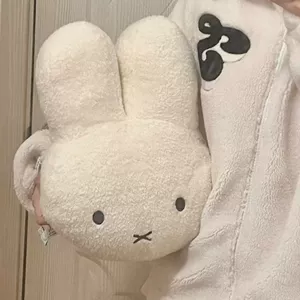 New cross-border trendy big-headed rabbit plush toy, cute bunny head pillow and cushion, gift for girls