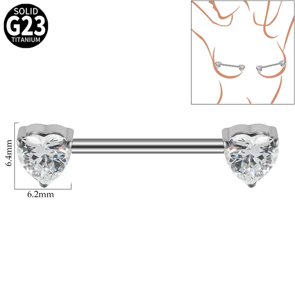 With zircon, white, steel