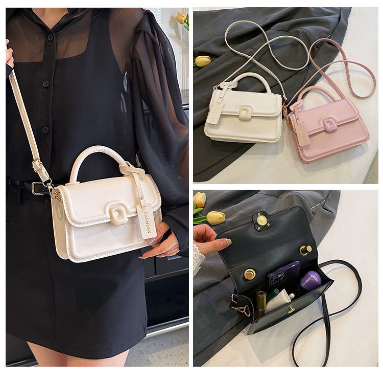 Stile coreano alla moda piccolo quadrato 2024 estate nuovo articolo per le donne, alla moda ed elegante, dolce borsa a tracolla, casual_voghion.com